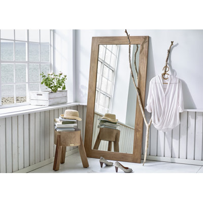 Lucas Wood Flat Floor Mirror