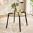 42" Round Tempered Glass Dining Table
