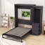 Lit escamotable en bois avec garde-robe-205150248