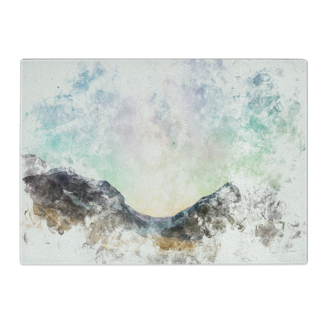 Tempered Glass Stars Above Canada Chopping Board