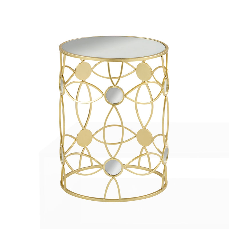 Modern Side Table, Silver