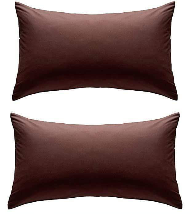 Plain Weave / Muslin Pillow Case, Chocolate