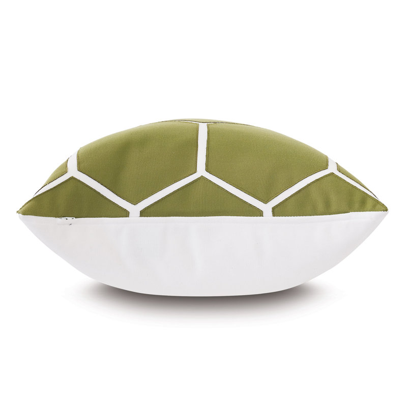 Housse et insert de coussin d'extérieur carré Tamaya par Studio 773, Feuille de mèche