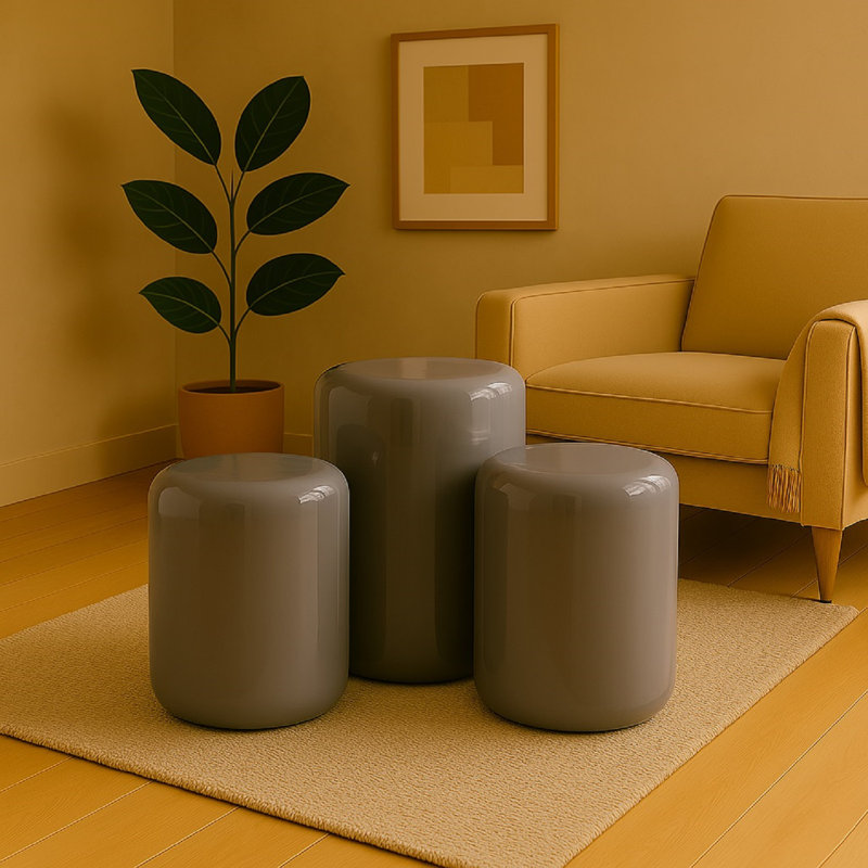 Table d'appoint Iron Grey Med, H 31,5 po x l 15 po x P 15 po