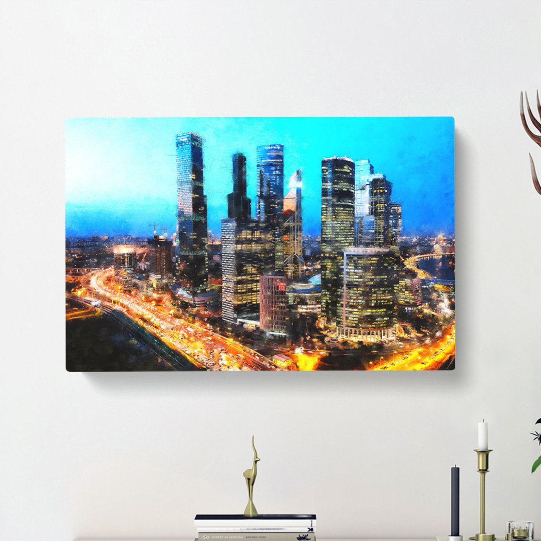 Moscow Russia Skyline - Wrapped Canvas