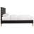 Genovese Modern Platform Bed - Black and Gold (Queen)