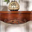 Console en bois massif brun et bois manufacturé