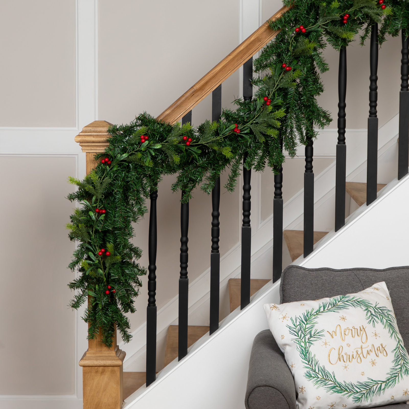 72" Berry Pine Garland