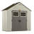 Outdoor Vanilla 8 ft. W x 4 ft. D Plastic Storage Shed