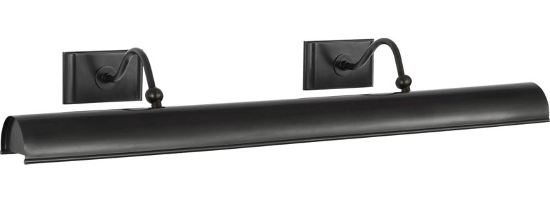 Hessen Picture Light, Bronze, 4.75" H x 30" W x 9" D