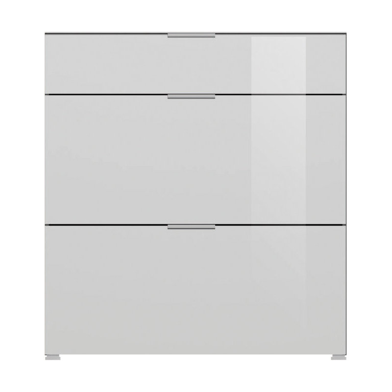 Primera 16 Pair Shoe Storage Cabinet, White