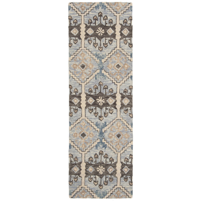 Posada Hand Tufted Wool Southwestern Rug, Runner 2'3" x 8'