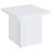 Devar Square Engineered Wood Side End Table White High Gloss-1657673175