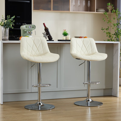 Ensemble de 8 tabourets de bar pivotants à hauteur de comptoir Modern