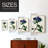 AntiqueFloralFolioIV Framed Print - Solid Wood