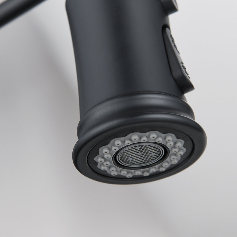 LONGJIANG Pull Down Touchless Kitchen Faucet, Matte Black
