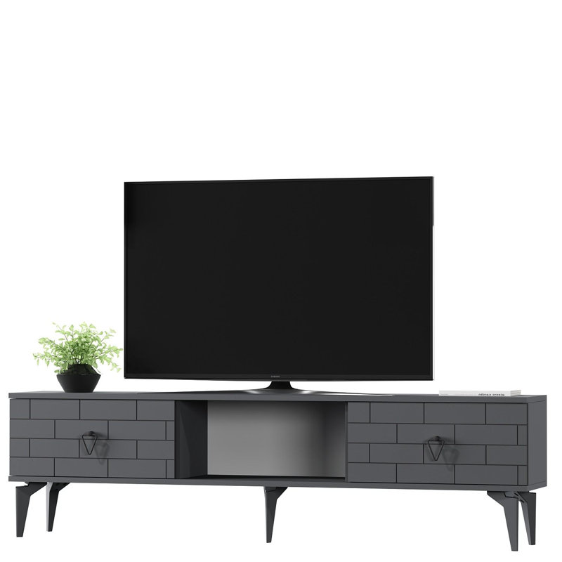 Olivia Unfinished TV Stand for TVs up to 60", Grey
