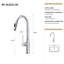 Robinet de cuisine rétractable avec base SS304 - Robinet en acier inoxydable, finition 18,79-1981770399