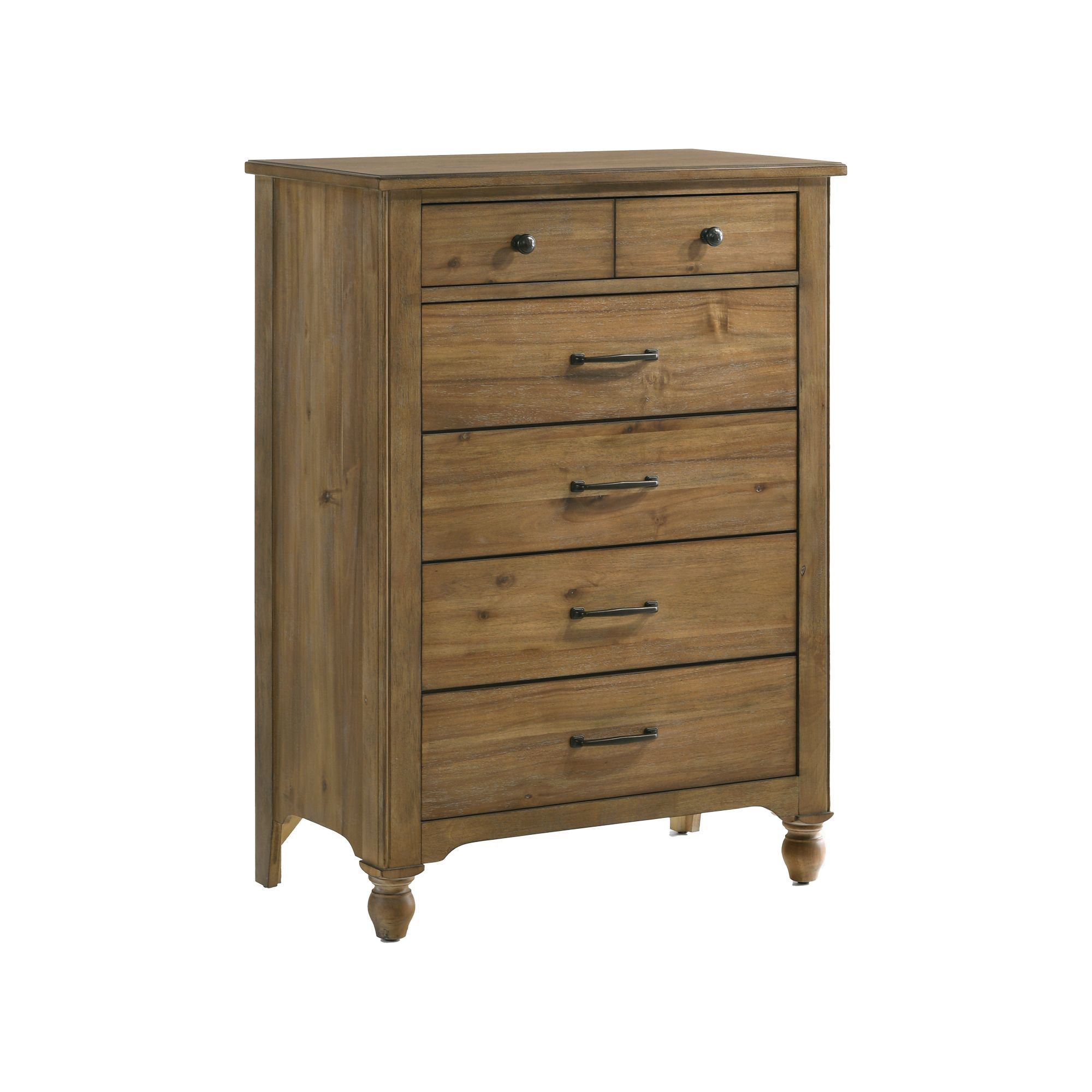 Highland 6-Drawer Farmhouse Wood Chest