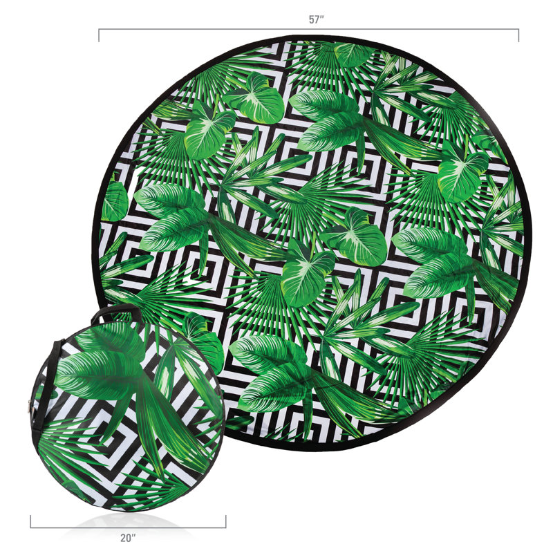 Couverture de pique-nique popup, Vert / Noir