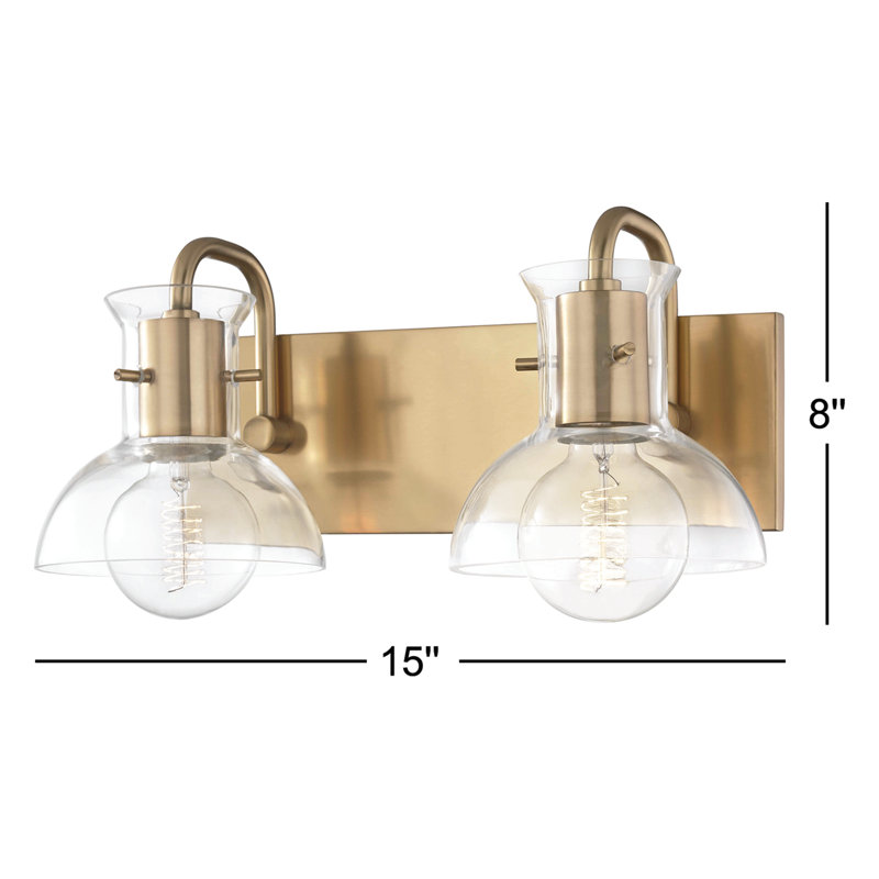 Luke 2 - Light Vanity Light, Aged Brass