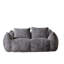 Fauteuil à billes 75,2 po pour adultes - Tissu lapin ultra doux avec coussins, aucun assemblage requis-669773293