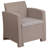 Alderman Faux Rattan Chair with All-Weather Cushion-1384750199