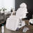Alwyn Home Full Electrical Adjustable Facial Bed Reclining Massage Chair With 3 Color Light