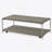 Rectangular Coffee Table With Manufactured Wood Table Topand Shelf