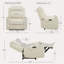 Fauteuil inclinable électrique double en cuir véritable avec repose-tête électrique Olathe-1431078770