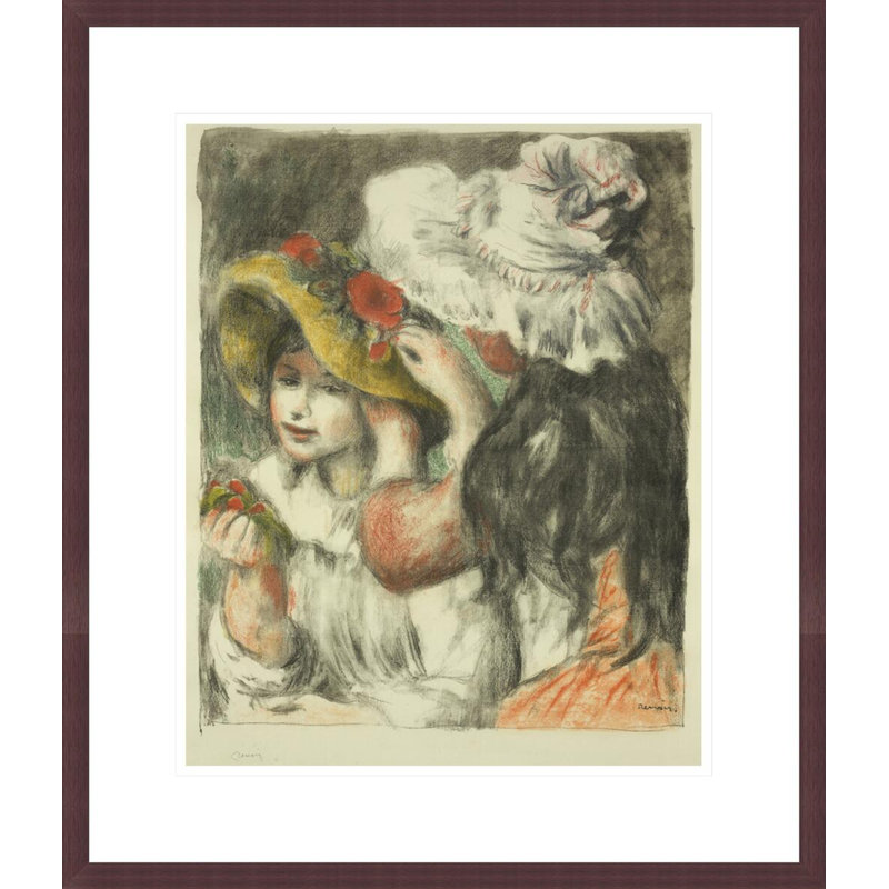 Le chapeau épinglé par Pierre-Auguste Renoir, H 20,67 po x l 17,75 po