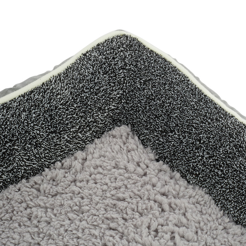 Washable All-Season Dog and Cat Bed, 12 cm H x 75 cm W x 50 cm D, Grey/White/Light Grey