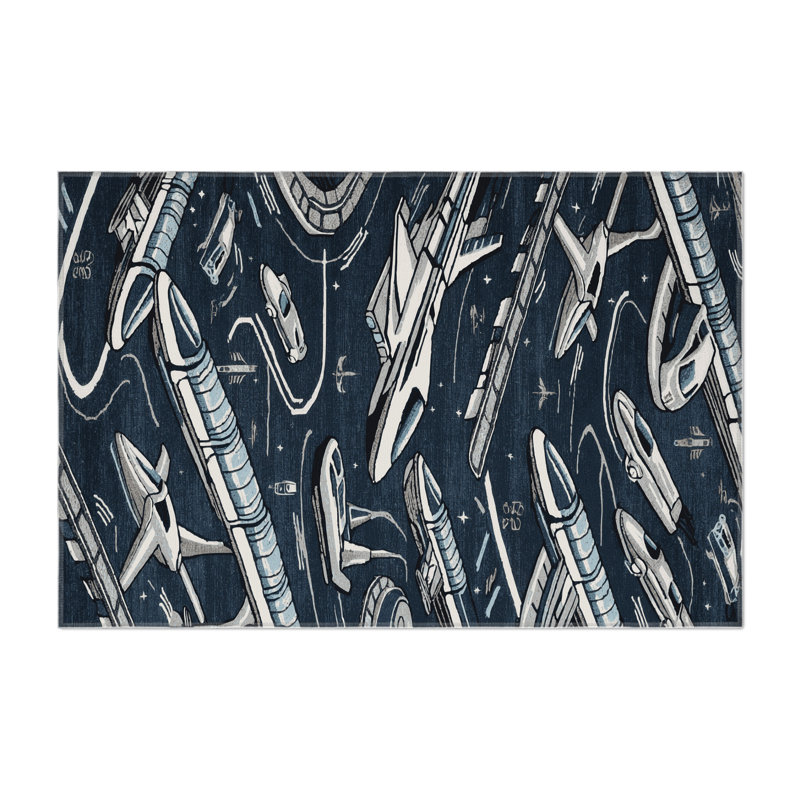 Tapis intérieur et extérieur gris Transport, Rectangulaire 3 pi x 5 pi