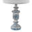 22" Distressed Blue Resin Table Lamp Set