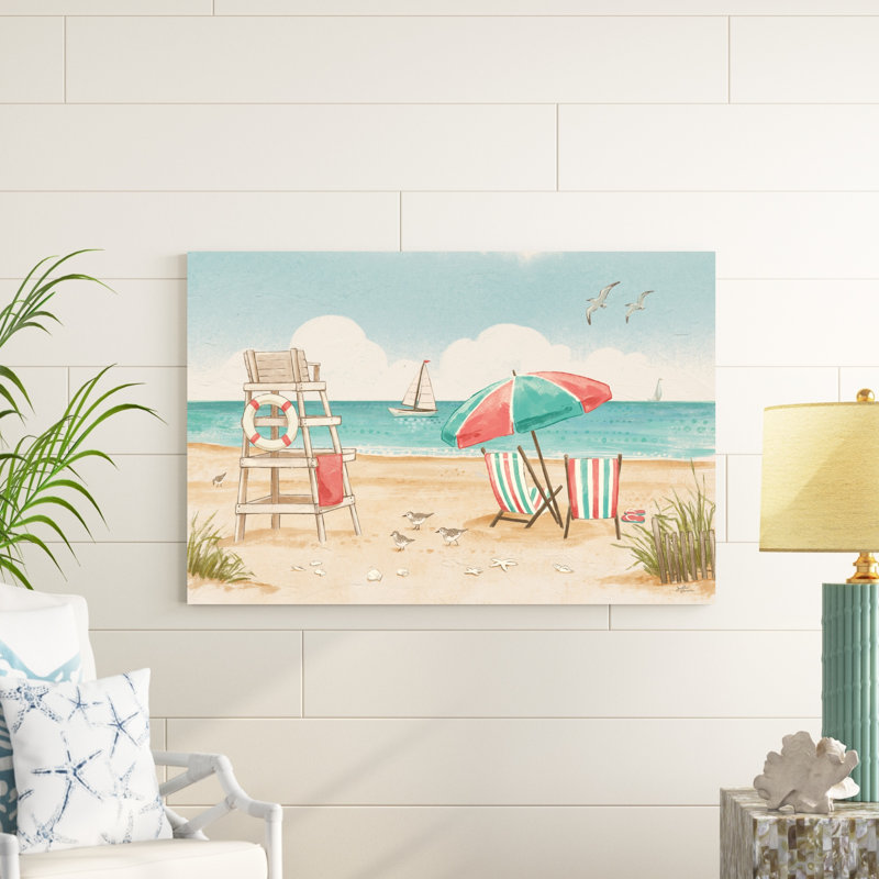 «Beach Time I Print», H 32 po x l 48 po