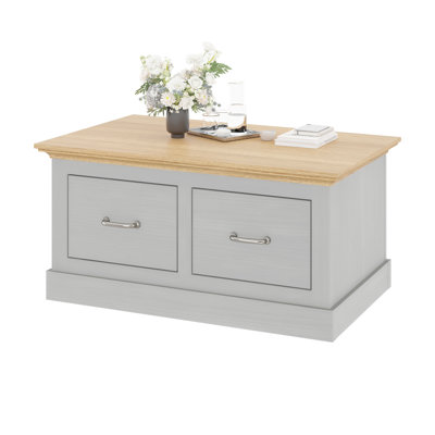 Ivison 35.4" W Coffee Table with 2 Drawers