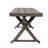 Aluminum Bench, Dark Gray - Outdoor Functionality Modern Bench For Spaces Frame