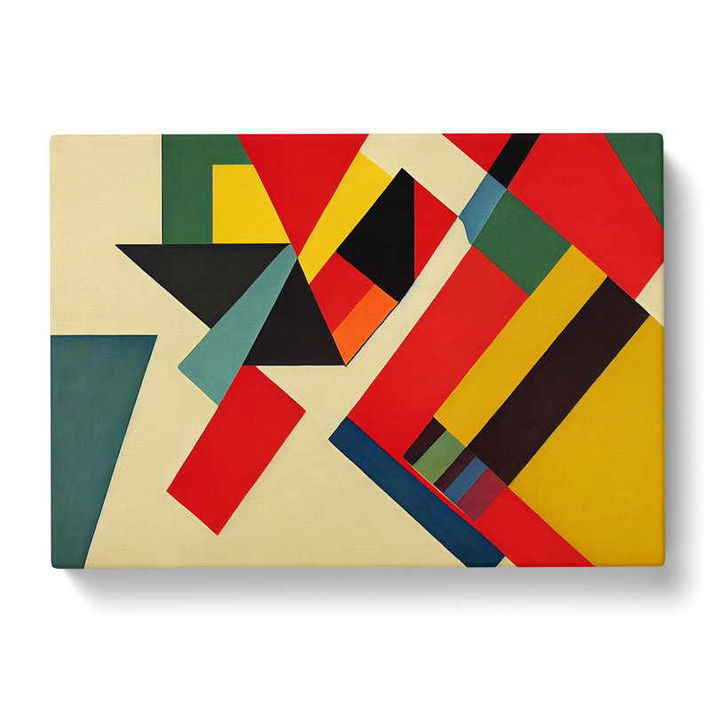 Modern Bauhaus Art Vol.2 Abstract - Wrapped Canvas Print, 50cm H x 76cm W x 3cm D