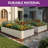 8X4x2ft Large Galvanized Raised Garden Bed Kit With Gloves,Cream-854798056-840954990