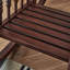 Chaise berçante élégante en noyer massif