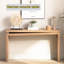 Console de 52 pouces en bois avec détails perlés, table de couloir au fini bois naturel moderne de style rustique