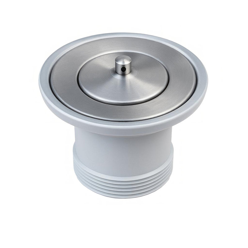 Whitehaus 2" Kitchen Basket Strainer, Pewter