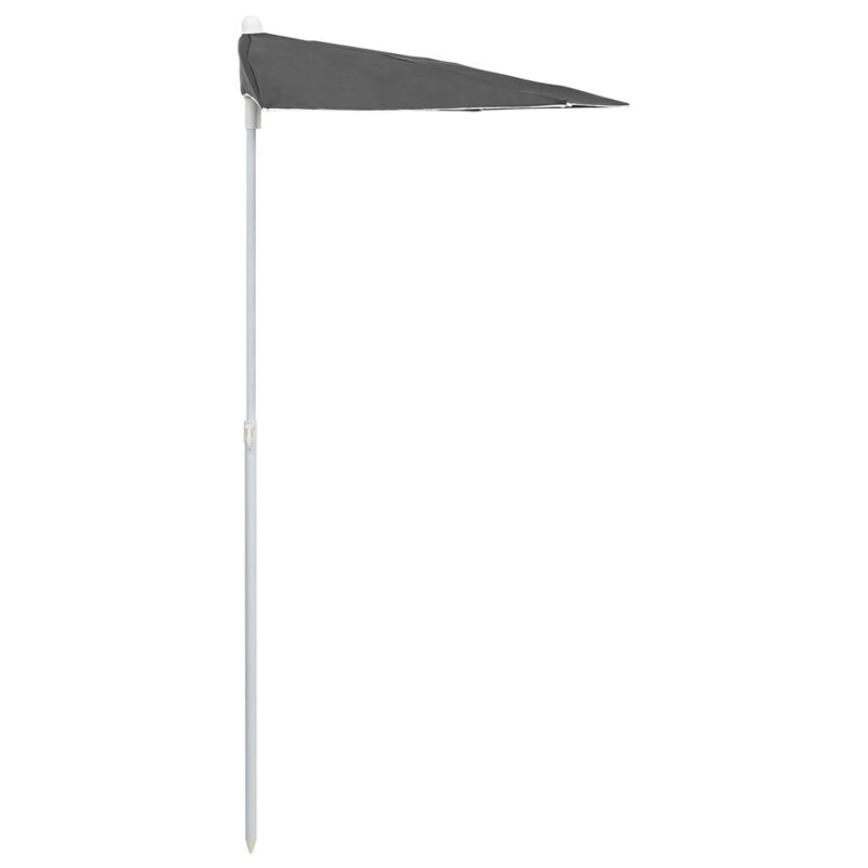 Parasol de jardin semi-parasol 70,9 x 35,4 po Anthracite Garden, Anthracite