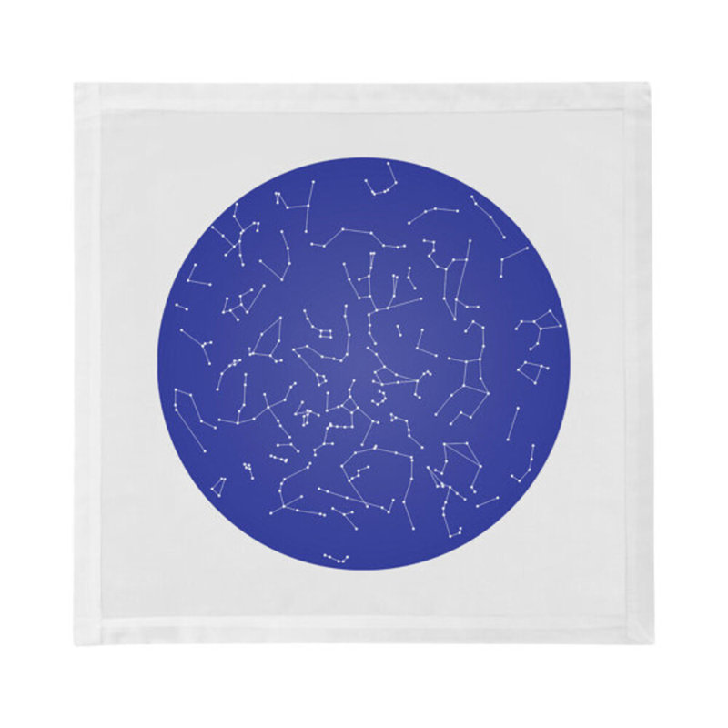 Constellations Stars Cotton Blend Square Napkins