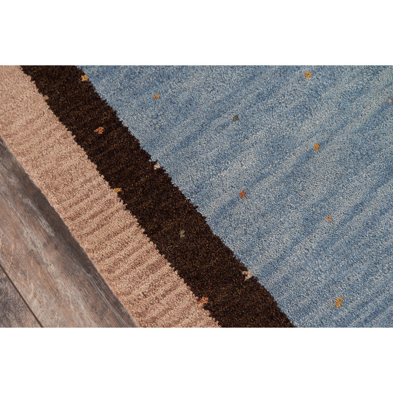 Desert Gabbeh Hand Woven Wool Area Rug, Rectangle 5'3" x 8'