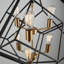 Lustre géométrique de style bougie 6 lumières Holzman
