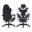 Ebern Designs Adjustable Reclining Ergonomic Faux Leather Swiveling PC & Racing Game Chair with Footrest-1019910878
