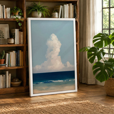 Cloud Above Sand Coastal - Wrapped Canvas