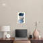 Art mural abstrait bleu Mid-Century par Art Remedy-104321493-104321475