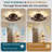 20.5" 6-Light Walnut Brown Wood Flush Mount Ceiling Fan Light with 6-Speed Remote Control, Reversible DC Motor, Timer
